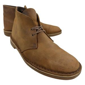 Clark’s Brown Nubuck Leather Chukka Boots Men’s Size 9.5M